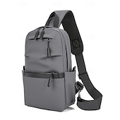 economico Borselli da uomo-Per uomo Borsa a tracolla Borsello da petto Borse a tracolla Nylon Esterno Casual / quotidiano Cerniera Tasche multiple Massima capacità Leggero Tinta unica Nero Blu Grigio