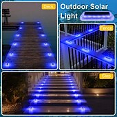 cheap Ground Lights-1PC Outdoor Solar Deck Light - IP65 Waterproof LED Buried Light for Courtyard, Garden, Balcony, Fence and Staircase Lighting