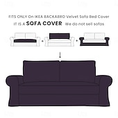 abordables Funda de sofá-Funda para Sofá Cama de Terciopelo Color Sólido Acolchada