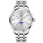 levne Quartz hodinky-olevs pánské business quartz hodinky s nočním viděním datumovka týdenní displej jednoduchý quartzový strojek módní a voděodolné sportovní hodinky