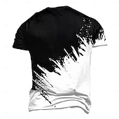 economico Magliette 3D-Per uomo Gradiente di Colore Maglietta Manica Corta maglietta Stampa 3D Girocollo Camicia Moda Quotidiano Streetwear Quotidiano Nero Estate Primavera Abbigliamento S M L XL XXL XXXL