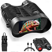 billiga Avståndsmätare och teleskop-4k infraröd mörkerseende kikare 3.2 stor skärm 8x digital zoom 32gb tf-kort medföljer laddningsbart med batteri 25 mm objektivlins cmos-sensor för jul tacksägelse nyårspresenter