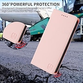 お買い得  iPhone用ケース-iPhone 16e用の電話ケース iPhone 16 Pro Max Plus iPhone 15 Pro Max Plus iPhone 14 13 12 11 Pro Max Plus Mini フリップカバー スタンドホルダー 磁石サポート ワイヤレス充電 レトロ TPU PUレザー