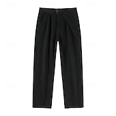 economico Pantaloni Elite da Uomo-Per uomo Joggers Pantaloni a carota affusolati Tasca Tinta unica Lunghezza intera All&#039;aperto Vacanza Feste Vacanza Vintage CachiA Nero Micro-elastico