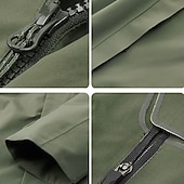 baratos Casacos Leves, Polares &amp; Caminhada-Homens Jaqueta Softshell Jaqueta de Trilha Inverno Ao ar livre Térmico / Quente A Prova de Vento Impermeável Jaquetas 3-em-1 Jaqueta leve Jaqueta corta-vento Viajar Preto Vermelho Azul Marinho