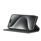 お買い得  iPhone用ケース-電話 ケース 用途 iPhone 16 Pro Max プラス iPhone 15 プロマックスプラス iPhone 14 13 12 11 Pro Max Plus Mini フリップカバー スタンド付き 磁石バックル カード挿入口 レトロ風 TPU PUレザー