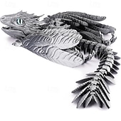 economico Giochi innovativi-drago wyvern piumato drago stampato in 3d drago articolato drago irrequieto giocattoli stampati in 3d animale domestico da tavolo