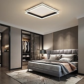 baratos Luzes de teto reguláveis-Lâmpada de teto quadrada led com escurecimento contínuo cor da luz luz de teto comutável 50cm 110-240v