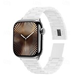 זול להקות Apple Watch-סולו לופ מותאם ל רצועת השעון של Apple Watch 38 מ&quot;מ 40 מ&quot;מ 41 מ&quot;מ 42 מ&quot;מ 44 מ&quot;מ 45 מ&quot;מ 49 מ&quot;מ סוגר מגנטי מתכוונן PC רצועת שעון חלופית ל iwatch Ultra 2 Series 9 8 7 SE 6 5 4 3 2 1