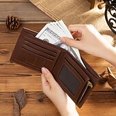 cheap For Men-Personalized Photo Engraved Leather Wallet Custom Best Gift for Dad, Bifold Wallet with Chain for Men, Husband, Son, Father&#039;s Day, Birthday, Christmas