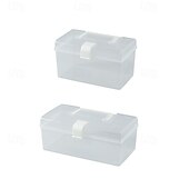 voordelige Opslag &amp; Organisatie-huishoudelijke doorzichtige opbergdoos desktop plastic organizer box hand opbergdoos kleine doos organizer box medicijndoos opbergdoos multifunctionele doorzichtige plastic opbergdoos voor desktop