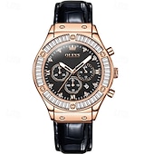 economico Orologi al quarzo-nuovo orologio da donna alla moda olevs cronografo calendario fosforescente orologio sportivo casual impermeabile da donna con diamanti incastonati