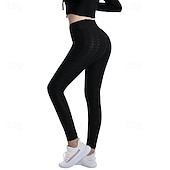 tanie Legginsy i legginsy do jogi-Damskie Spodnie do jogi Legginsy do jogi Podstawowy Wyszczuplenie brzucha Podnoszenie pośladków Wysoka talia Joga Trening w siłowni Pilates Legginsy 3/4 Rajstopy Moda Czarny Różowy Czerwony Jesie