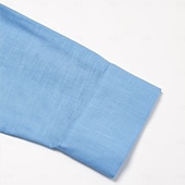 economico Camicie Elite da Uomo-Per uomo Camicia Palma All&#039;aperto Vacanza Bianco Blu Manica Lunga Collo ripiegato Estate Primavera Abbigliamento