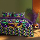 abordables 100% Coton-housses de couette carnaval le design vibrant et festif ajoute de la couleur et de l&#039;énergie à votre chambre tissu doux et confortable pour une nuit de sommeil douillette