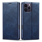 levne Pouzdra pro iPhone-telefon Carcasă Pro iPhone 16 15 14 Pro Max Plus iPhone 13 12 11 Pro Max Mini Flip Cover se stojánkem Magnetické Slot pro kartu Retro TPU PU kůže