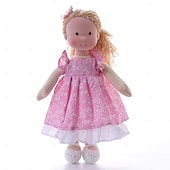 preiswerte Puppen-Waldorfpuppe mit Baumwollkörper, Künstlerpuppe, handgefertigte Mini-Anziehpuppe zum Selbermachen (Zubehör Bär nicht im Lieferumfang enthalten) für Weihnachtsgeschenke