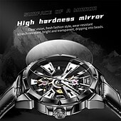 preiswerte Mechanische Uhren-Olevs marke herren business gürtel automatische mechanische uhr mode hohl glow-in-the-dark wasserdicht sport herren uhr