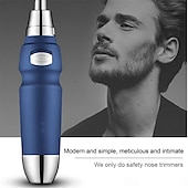 お買い得  脱毛器・シェーバー-ポータブル電動耳鼻トリマー鼻毛トリマー男性女性脱毛シェービングカミソリ眉毛トリマーひげシェーバー