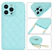 economico Cover per iPhone-telefono Custodia Per iPhone 15 Pro Max Plus iPhone 14 13 12 11 Pro Max Plus iPhone 13 12 11 Pro Max Per retro con cordino con cinturino da polso Resistente agli urti Retrò TPU pelle sintetica