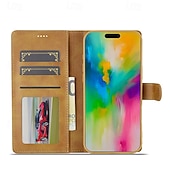 economico Cover per iPhone-telefono Custodia Per iPhone 16 Pro Max Plus iPhone 15 Pro Max Plus iPhone 14 13 12 11 Pro Max Plus Mini Copertina ribaltabile Con supporto A calamita Slot per schede Retrò TPU pelle sintetica