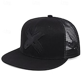 preiswerte Baseballkappe für Herren-Herren Snapback Cap Cap Basecap Sonnenhut Kappe Mesh-Kappe Schwarz Weiß Baumwolle Gitter Netzrücken Modisch Brautkleider schlicht Strasse Täglich Graphic Einstellbar Sonnenschutz Atmungsaktiv