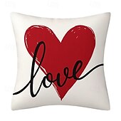 abordables Housse de coussin de vacances-Housse de coussin décoratif pour mariage en forme de cœur 1PC Housse de coussin carrée douce Housse de coussin pour chambre salon canapé fauteuil