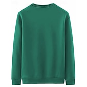 tanie Męskie bluzy 3D-Męskie Bluza dresowa Czarny Rumiany róż Czerwony Zielony Jasnoszary Półgolf Równina Sport i turystyka Codzienny Święto Poliester Moda miejska Podstawowy Codzienny Jesień i zima Odzież Bluzy z kapturem