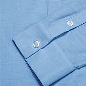 economico Camicie Elite da Uomo-Per uomo Camicia Palma All&#039;aperto Vacanza Bianco Blu Manica Lunga Collo ripiegato Estate Primavera Abbigliamento