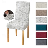 baratos Capa para Cadeira de Jantar-capas elásticas para cadeiras de jantar capas elásticas e duráveis perfeitas para proteger e refrescar cadeiras de jantar adequadas para cadeiras de jantar de encosto alto adicionam conforto e estilo
