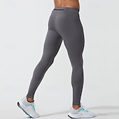 abordables Pantalones de Correr &amp; Mallas-Hombre Leggings Running Leggings Cintura elástica Capa base Exterior Deporte Deportivo Otoño Secado rápido Suave Compresión Reductor del Sudor Power Flex Maratón Corriendo Rutina de ejercicio Pitillo