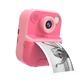 cheap Digital Camera-Instant Print Camera for Kids HD 1080P Print Camera for Kids Digital Camera With 3 Rolls Print Paper for Children Toys Boy Girls Christmas Gift