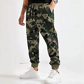 economico pantaloni da jogging-Per uomo Mimetico Pantaloni da tuta Joggers Pantaloni Misura del girovita medio Vita elastica con coulisse Attivo Vintage Casual All'aperto Streetwear Abbigliamento Quotidiano Tasca Primavera Autunno