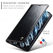 billige iPhone-etuier-telefon Etui Til iPhone 16 15 14 Pro Max Plus iPhone 13 12 11 Pro Max Flip deksel med stativ Magnetisk Kortspor Kontor / Bedrift TPU PU lær