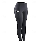 halpa Jooga-leggingsit ja sukkahousut-Naisten Joogahousut Jooga leggingsit Korka vyötärö Jooga Kuntosaliharjoitus Pilates Pyöräily Sukkahousut Tumman harmaa Musta Laivaston sininen Syksy Urheilu Urheiluvaatteet Elastinen Ohut