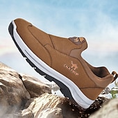 abordables Baskets-chaussures de randonnée à enfiler pour hommes – baskets d&#039;extérieur durables avec semelle antidérapante, conception légère et tissu respirant pour le trail et le camping