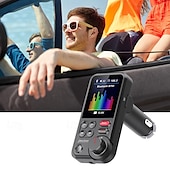 Недорогие Bluetooth гарнитуры для авто-bt93 автомобильный комплект громкой связи bluetooth 5.0 трансмистер fm qc3.0 быстрая зарядка беспроводной автомобильный mp3-плеер bluetooth автомобильный трансмитер fm