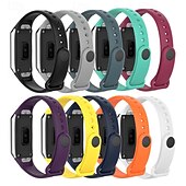 abordables Correas de reloj Samsung-Ver Banda para Samsung Galaxy Fit SM-R370 Silicona Reemplazo Correa Ajustable Correa Deportiva Pulsera