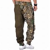 economico pantaloni da jogging-Per uomo Mimetico Da caccia Cervo Pantaloni della tuta Pantaloni Vita normale Vita elastica con coulisse Attivo Vintage Informale Esterno Abbigliamento di strada Con tasche Primavera Autunno Stampa 3D
