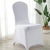 baratos Capa para Cadeira de Jantar-capas para cadeiras de casamento capas elásticas de ajuste universal com cobertura total, perfeitas para casamentos, banquetes e eventos, duráveis e resistentes a rugas, adicionam elegância e estilo a