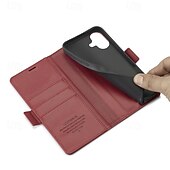 abordables Coques iPhone-téléphone Coque Pour iPhone 16 Pro Max Plus iPhone 15 Pro Max Plus iPhone 14 13 12 11 Pro Max Plus Mini Couvercle rabattable Avec Support Fente pour carte Antichoc Rétro TPU faux cuir