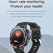 billige Smartklokker-D11 Smartklokke 1.46 tommers Smartklokke blåtann Skritteller Samtalepåminnelse Søvnmonitor Kompatibel med Android iOS Dame Herre Lang ventetid Håndfri bruk Vanntett IPX-0 51mm Urkasse