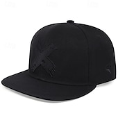 preiswerte Baseballkappe für Herren-Herren Snapback Cap Cap Basecap Sonnenhut Kappe Schwarz Weiß Polyester Modisch Brautkleider schlicht Strasse Täglich Graphic Einstellbar Sonnenschutz Atmungsaktiv