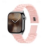 זול להקות Apple Watch-סולו לופ מותאם ל רצועת השעון של Apple Watch 38 מ&quot;מ 40 מ&quot;מ 41 מ&quot;מ 42 מ&quot;מ 44 מ&quot;מ 45 מ&quot;מ 49 מ&quot;מ סוגר מגנטי מתכוונן PC רצועת שעון חלופית ל iwatch Ultra 2 Series 9 8 7 SE 6 5 4 3 2 1
