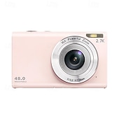 お買い得  アクションカメラ-デジタルカメラ 4k ビデオブログカメラ 48MP デジタルズーム ポータブル ポイントアンドシュート デジカメ 32GB/64GB/128GB メモリカード付属