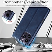 levne Pouzdra pro iPhone-telefon Carcasă Pro iPhone 16 15 14 Pro Max Plus iPhone 13 12 11 Pro Max Mini Flip Cover se stojánkem Magnetické Slot pro kartu Retro TPU PU kůže