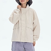 cheap Softshell, Fleece &amp; Hiking Jackets-Men&#039;s Women&#039;s Softshell Jacket Hiking Jacket Outdoor Windproof Water Resistant Lightweight Jacket Windbreaker Jacket Traveling Dark Grey Black Brown Beige