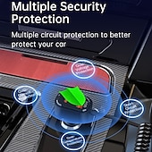 お買い得  車用Bluetoothキット/ハンズフリー-急速充電カーチャージャー、Bluetooth MP3プレーヤー、ロスレス音楽、電圧表示、音声コントロール、眩しい光の効果