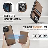 お買い得  iPhone用ケース-電話 ケース 用途 iPhone 16 Pro Max プラス iPhone 15 プロマックスプラス iPhone 14 13 12 11 Pro Max Plus バックカバー スタンド付き 磁石バックル ワイヤレス充電をサポート レトロ風 TPU PUレザー