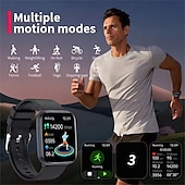 abordables Relojes inteligentes-Reloj inteligente T92 de moda para mujer, pulsera inteligente con control del ritmo cardíaco, del azúcar en sangre y de la temperatura corporal, NFC, llamadas por Bluetooth